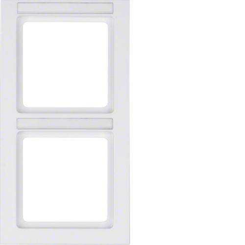 Berker 10526099 Rahmen 2fach mit Beschriftungsfeld senkrecht Q.3 polarweiß, samt Mesch Shop Berker 10526099 Rahmen 2fach mit Beschriftungsfeld senkrecht Q.3 polarweiß, samt Mesch Shop